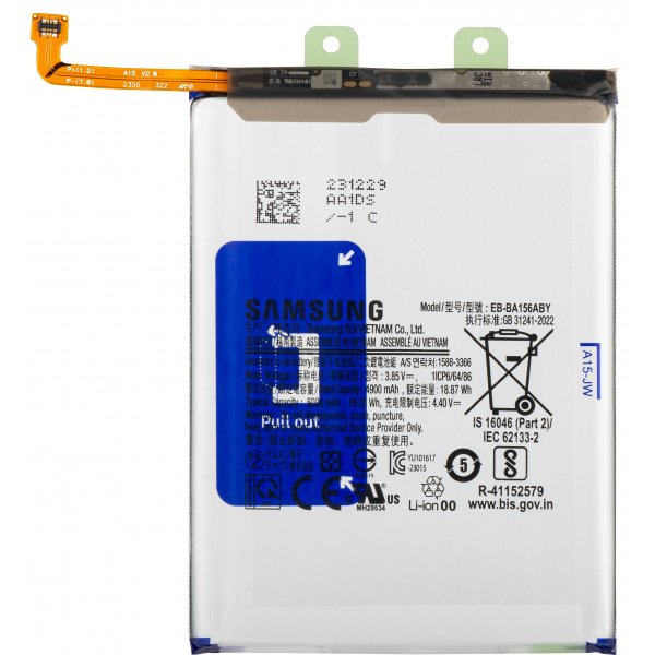 Batterij Samsung EB-BA156ABY SM-A155/A156 Galaxy A15 4G/5G GH82-33639A (Service Pack)