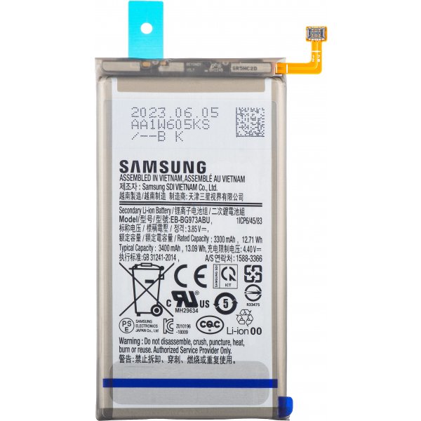 Batterij Samsung EB-BG973ABU 3400 mAh SM-G973 Galaxy S10 GH82-18826A (Service Pack)
