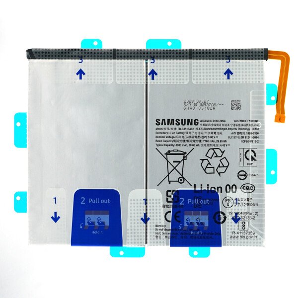 Batterij Samsung EB-BX516ABY 8000 mAh Galaxy Tab S9 FE GH82-32744A (Service Pack)