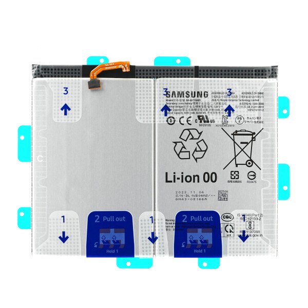 Batterij Samsung EB-BX716ABY 8400 mAh SM-X710/X716 Galaxy Tab S9 (Wi-Fi/5G) GH82-31774A (Service Pack)