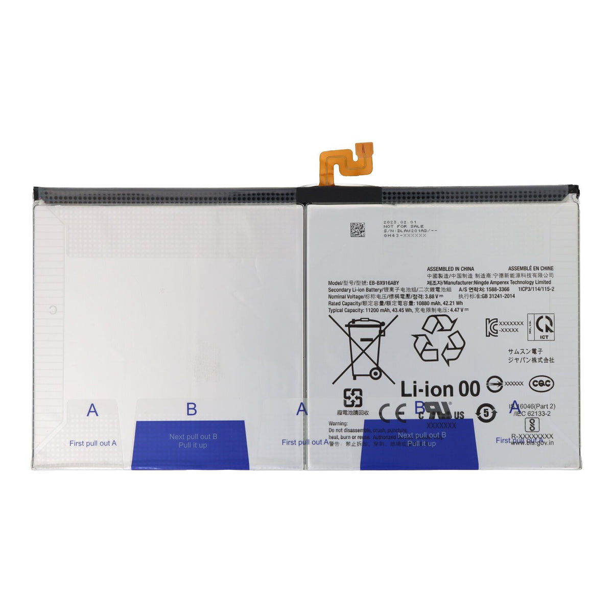 Batterij Samsung Galaxy Tab S9 Ultra - EB-BX916ABY