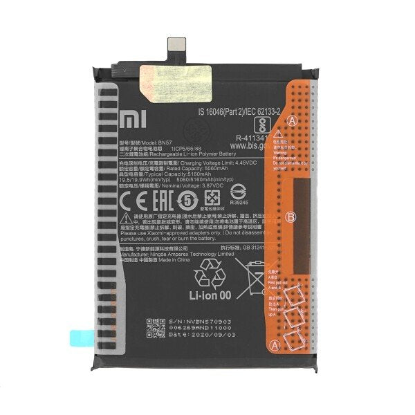 Batterij Xiaomi BN57 5160mAh POCO X3/X3 Pro 460200003J1G (Service Pack)