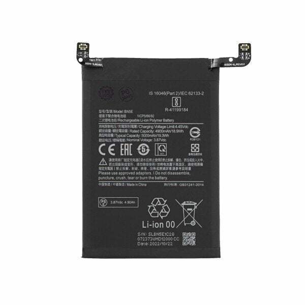 Batterij Xiaomi Redmi Note 11 Pro 5G/Poco X4 Pro 5G - BN5E - 5000mAh
