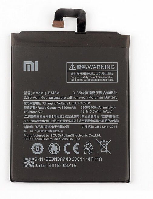 Batterij Xiaomi Redmi Note 3 - BM3A - 3300mAh