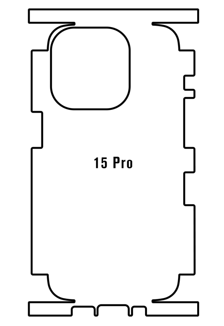Beschermfolie achterkant Apple iPhone 15 Pro
