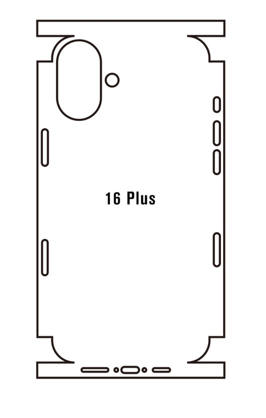 Beschermfolie achterkant Apple iPhone 16 Plus