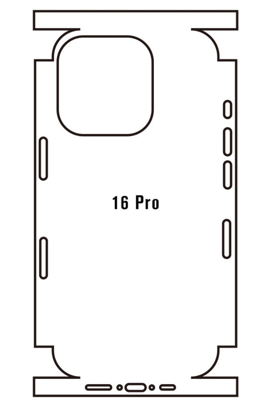 Beschermfolie achterkant Apple iPhone 16 Pro