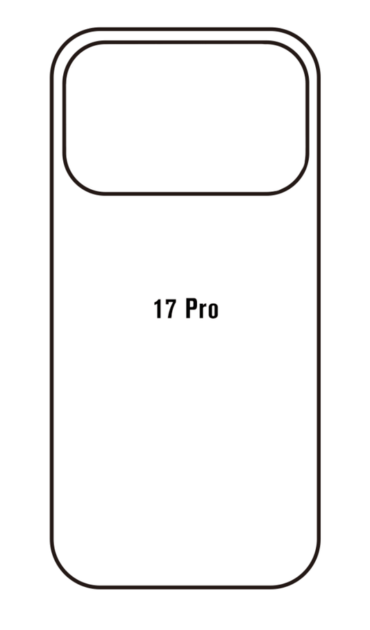 Beschermfolie achterkant Apple iPhone 17 Pro