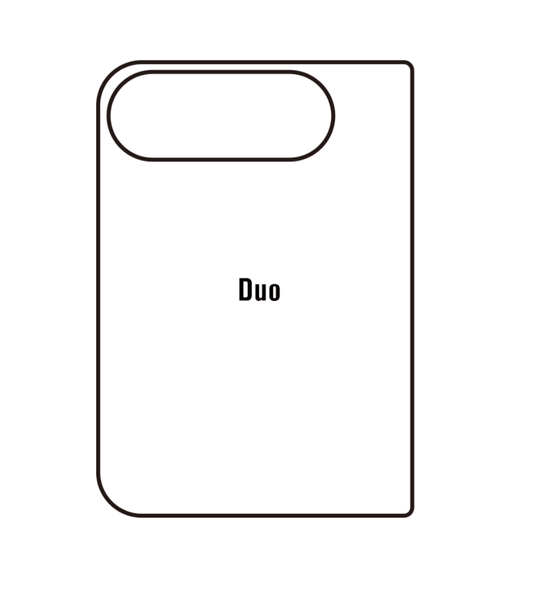 Beschermfolie achterkant Apple iPhone Duo
