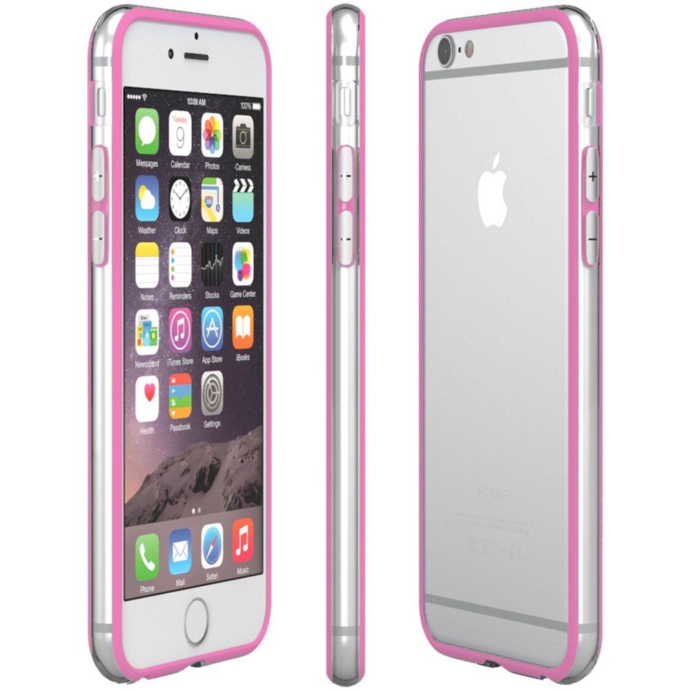 Bumper hoesje Apple iPhone 6 licht roze
