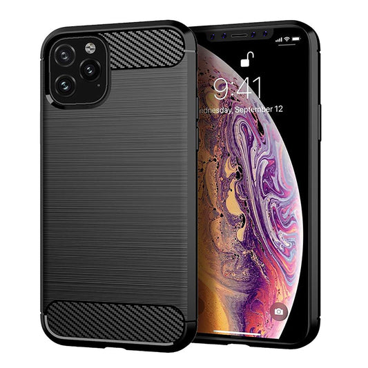Carbon TPU hoesje Apple iPhone 11 Pro zwart