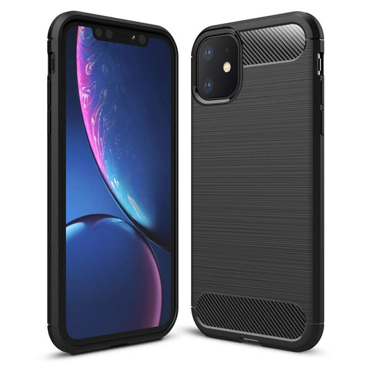 Carbon TPU hoesje Apple iPhone 11 zwart