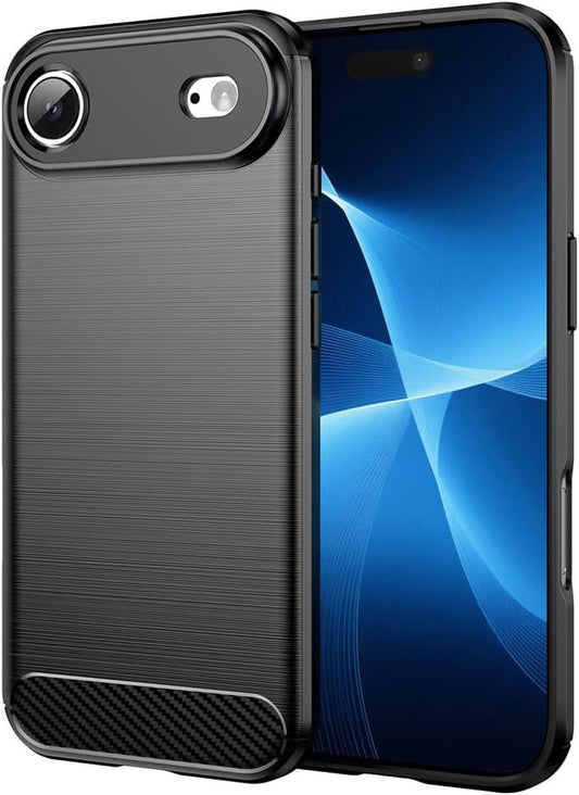 Carbon TPU hoesje Apple iPhone 17 Air zwart