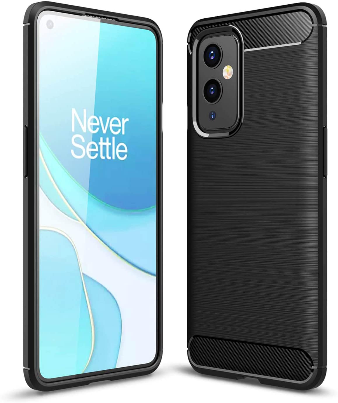 Carbon TPU hoesje OnePlus 9 zwart