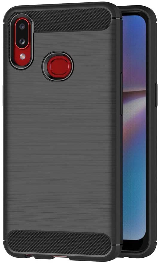 Carbon TPU hoesje Samsung Galaxy A10s zwart