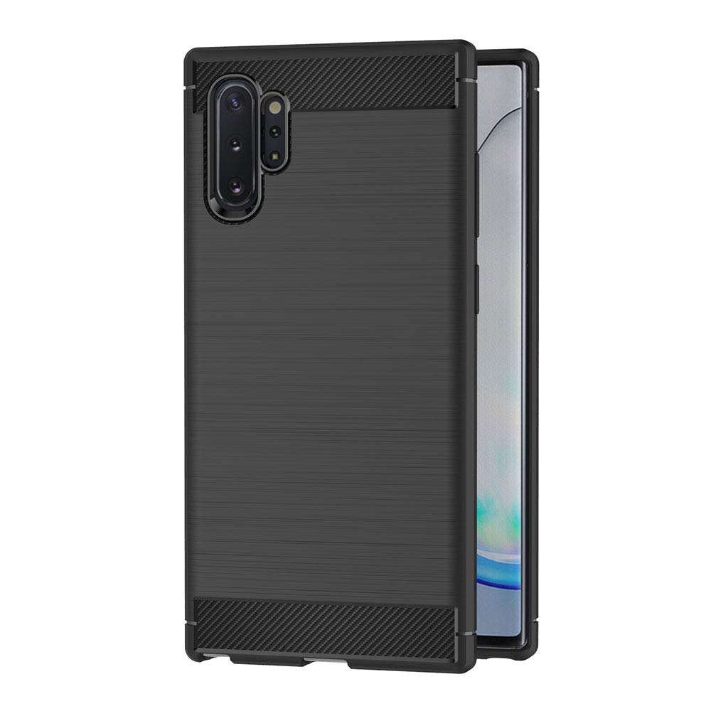 Carbon TPU hoesje Samsung Galaxy Note 10+ zwart