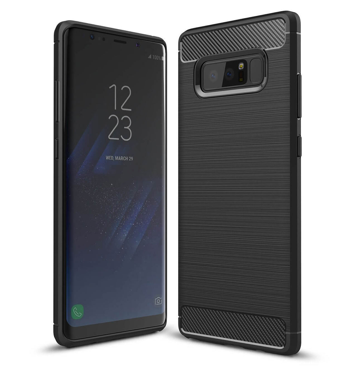 Carbon TPU hoesje Samsung Galaxy Note 8 zwart