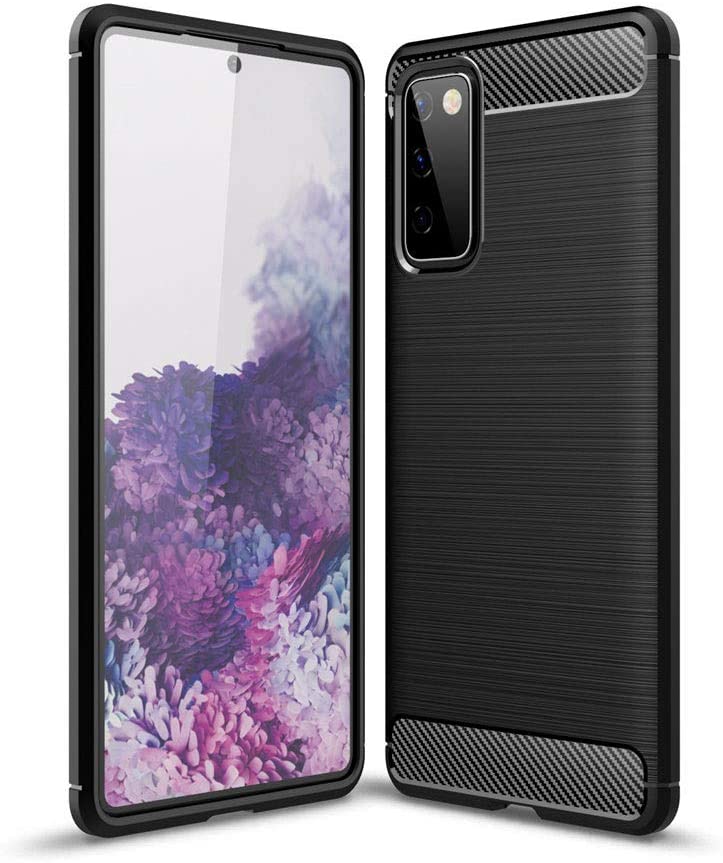 Carbon TPU hoesje Samsung Galaxy S20 FE zwart
