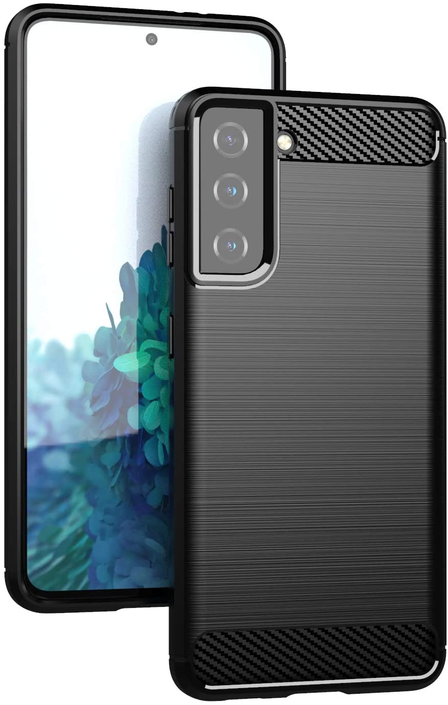 Carbon TPU hoesje Samsung Galaxy S22+ zwart