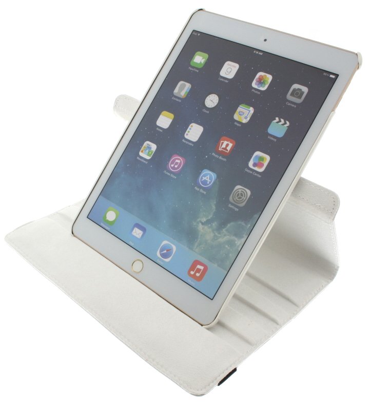 Case met Stand draaibaar Apple iPad Air 2 wit