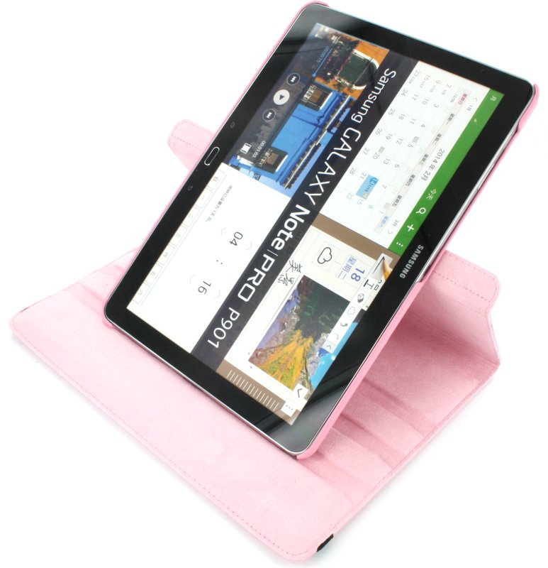 Case met Stand draaibaar Samsung Galaxy NotePRO 12.2 roze
