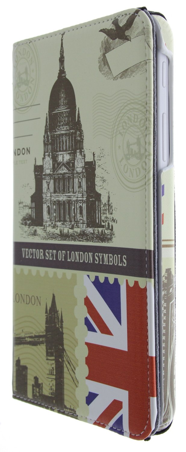 Case met Stand draaibaar Samsung Galaxy Tab 3 7.0 Lite Londen