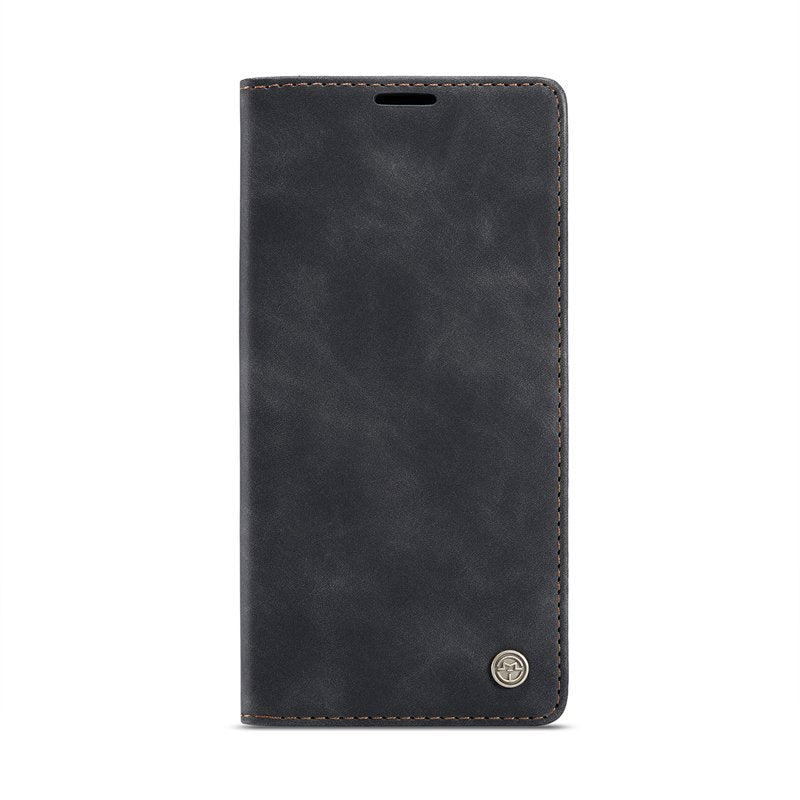 CaseMe book case leer - Apple iPhone 12/12 Pro - zwart