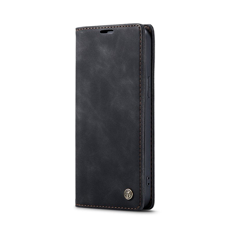 CaseMe book case leer - Apple iPhone 17 Pro Max/18 Pro Max - zwart