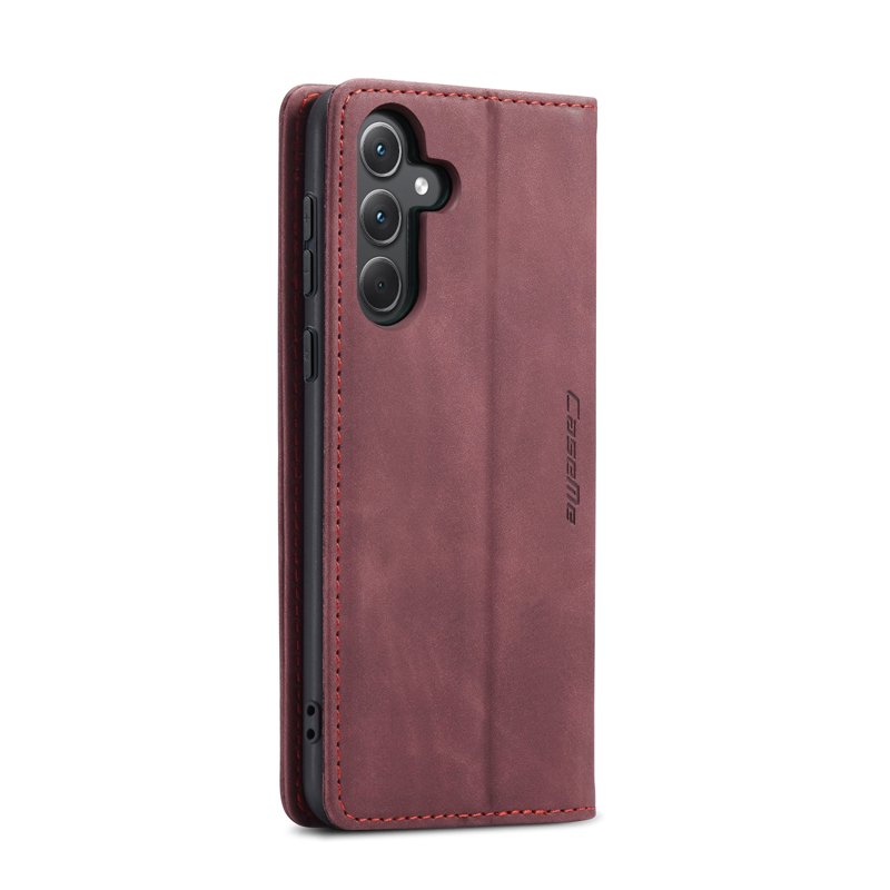 CaseMe book case leer - Samsung Galaxy A16 - rood
