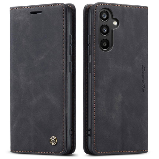 CaseMe book case leer - Samsung Galaxy A34 5G - zwart