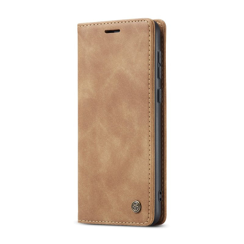 CaseMe book case leer - Samsung Galaxy A35 - licht bruin