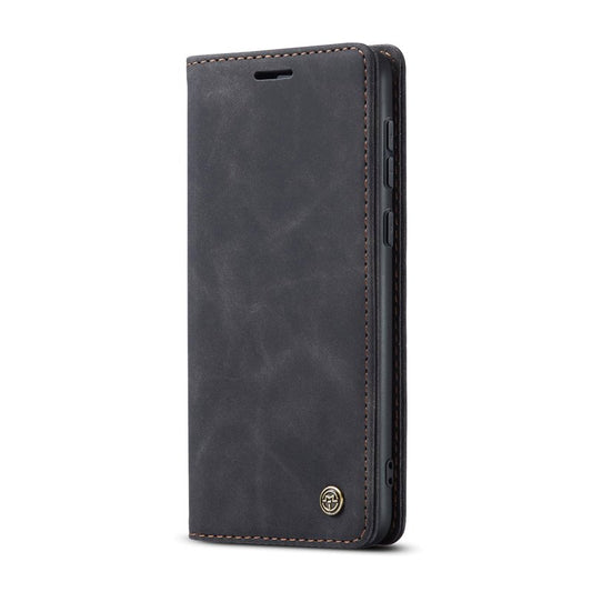 CaseMe book case leer - Samsung Galaxy A35 - zwart