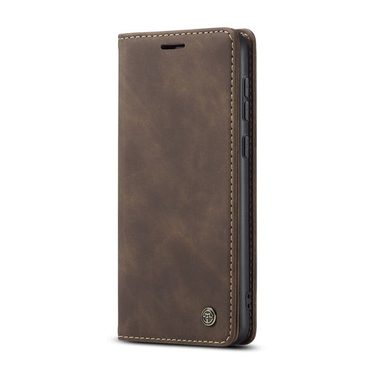 CaseMe book case leer - Samsung Galaxy A36 - bruin