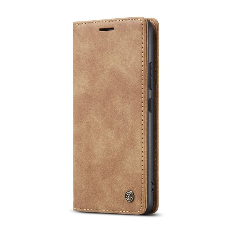 CaseMe book case leer - Xiaomi 14T - licht bruin