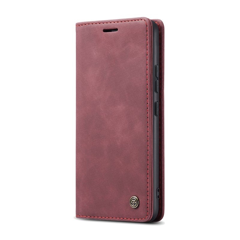 CaseMe book case leer - Xiaomi 14T - rood