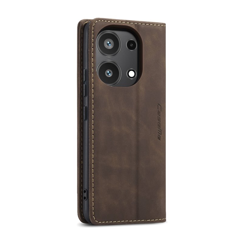 CaseMe book case leer - Xiaomi Redmi Note 13 Pro 4G/Poco M6 Pro 4G - bruin