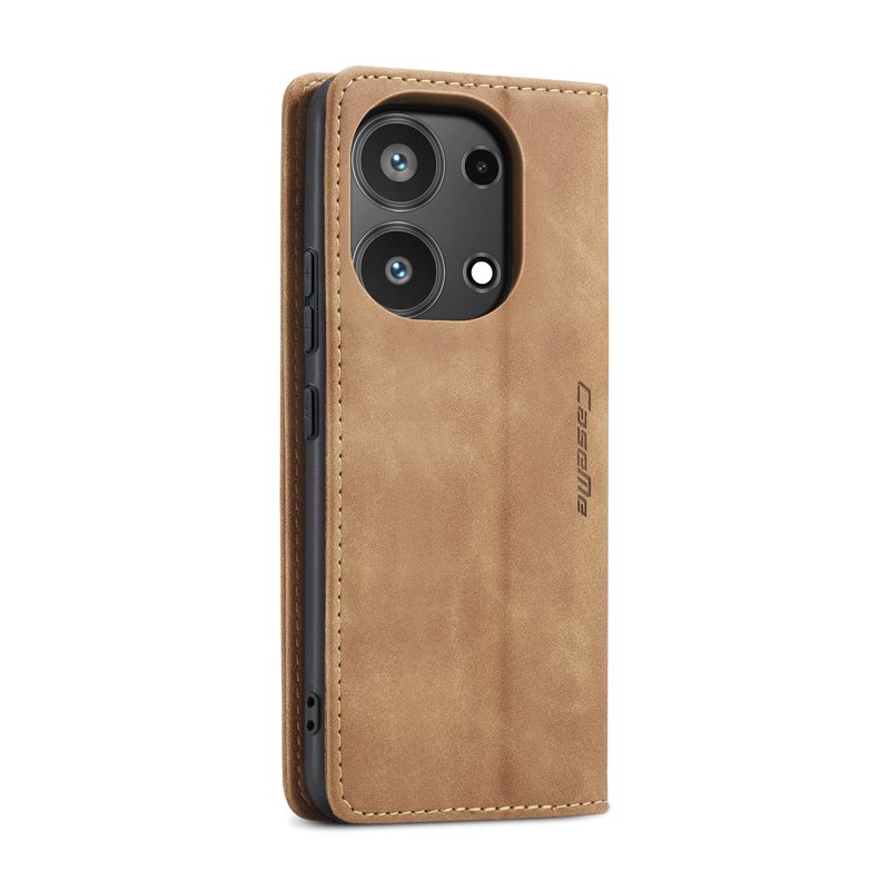 CaseMe book case leer - Xiaomi Redmi Note 13 Pro 4G/Poco M6 Pro 4G - licht bruin