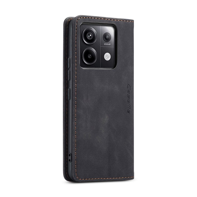 CaseMe book case leer - Xiaomi Redmi Note 13 Pro 5G/Poco X6 - zwart