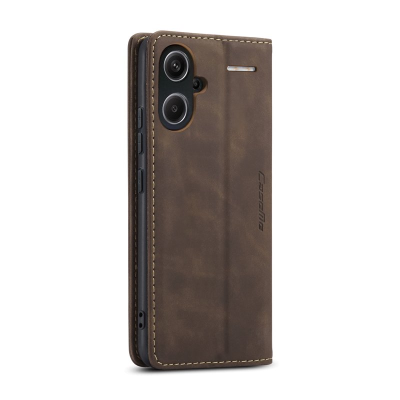 CaseMe book case leer - Xiaomi Redmi Note 13 Pro+ 5G - bruin