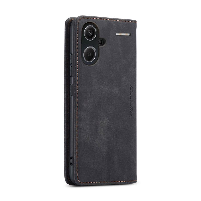 CaseMe book case leer - Xiaomi Redmi Note 13 Pro+ 5G - zwart