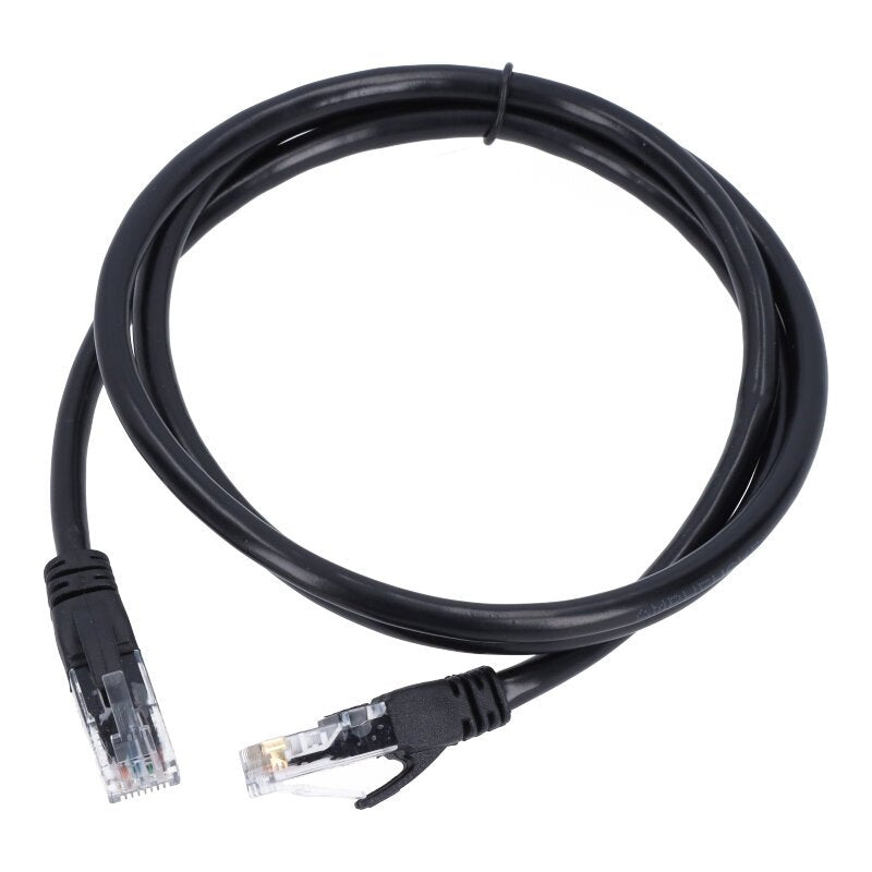 Cat.6 RJ45 8P8C Internet Netwerk kabel (male) zwart - 1 meter