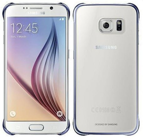 Clear cover Samsung Galaxy S6 EF-QG920BBE zwart