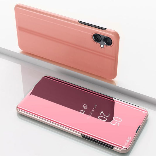 Clear View cover Samsung Galaxy A07/A08 Rose goud