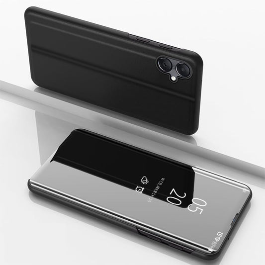 Clear View cover Samsung Galaxy A07/A08 Zwart