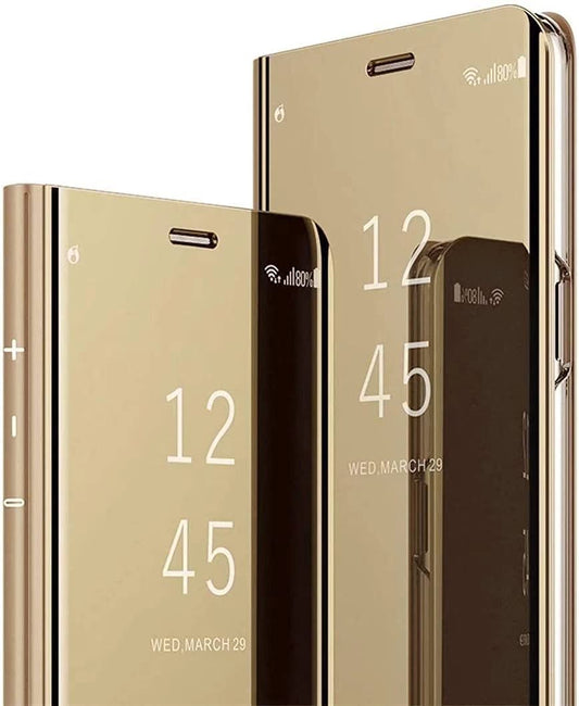 Clear View cover Samsung Galaxy A13 goud