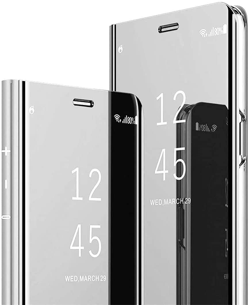 Clear View cover Samsung Galaxy A13 grijs/zilver