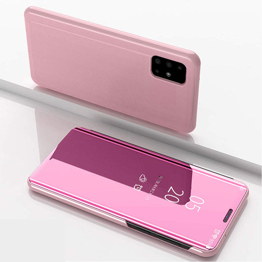 Clear View cover Samsung Galaxy A14 5G rose goud