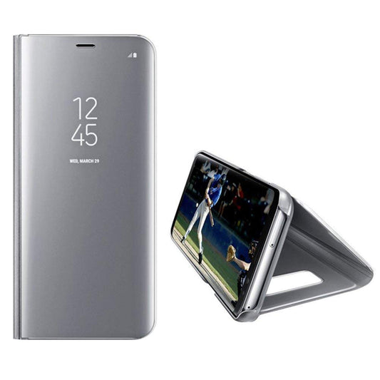 Clear View cover Samsung Galaxy A21s grijs/zilver