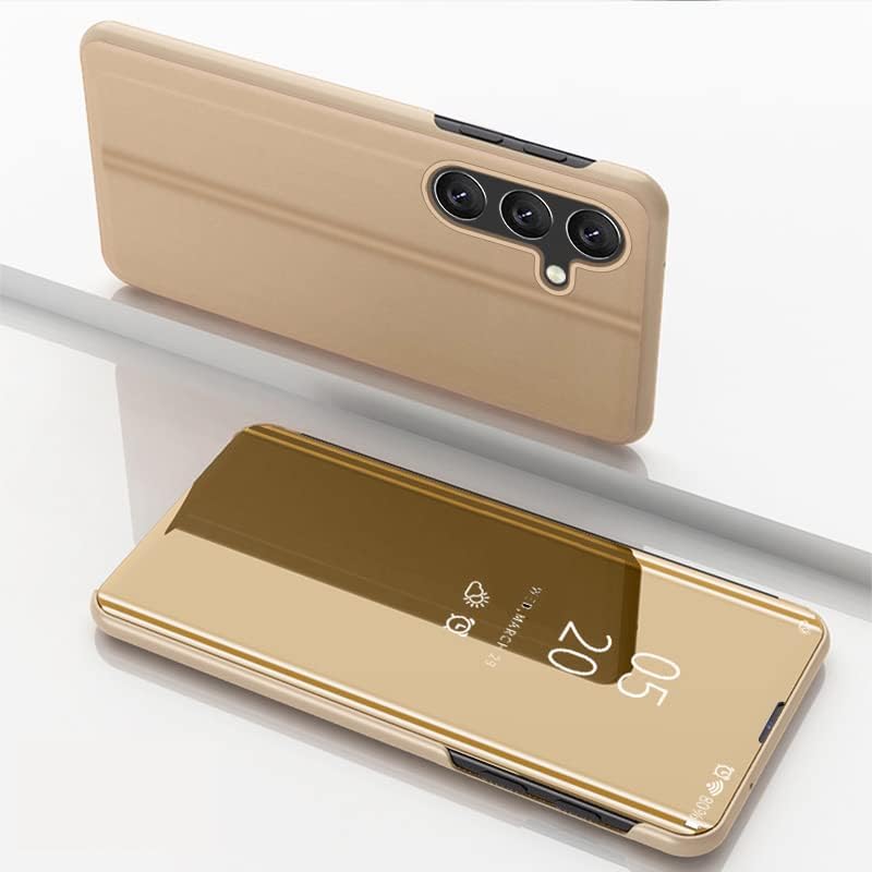 Clear View cover Samsung Galaxy A37 Goud