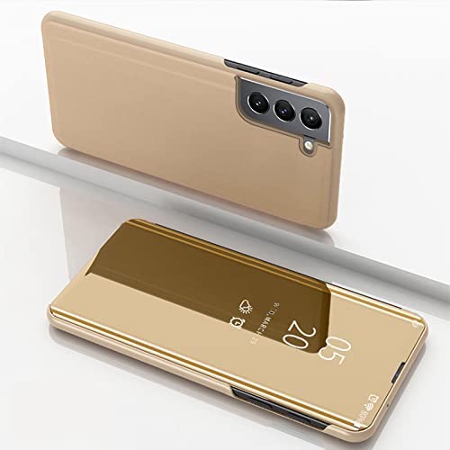 Clear View cover Samsung Galaxy A55 goud